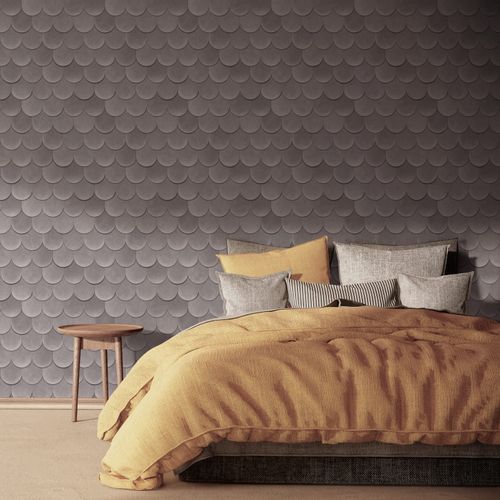 Vliestapete Ziegel Kachel Betonoptik Grau 81655