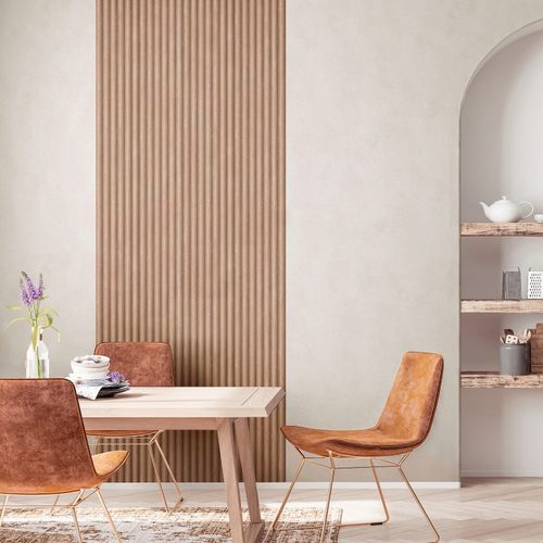Vliestapete 3D-Optik Streifen Muster Braun Beige 81698