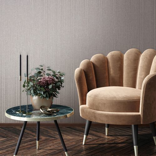 Vliestapete Streifen Beige Grau Metallic 82444