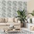 Vliestapete Dschungel Palmen Beige Grün Grau 82457 1