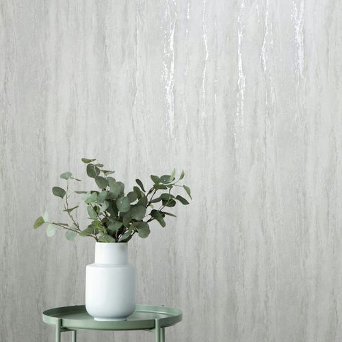 Vliestapete Betonoptik Shabby Weiß Grau Glanz 35153