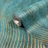 Vliestapete Grafisch Wellen Petrol Gold Metallic 82477 3
