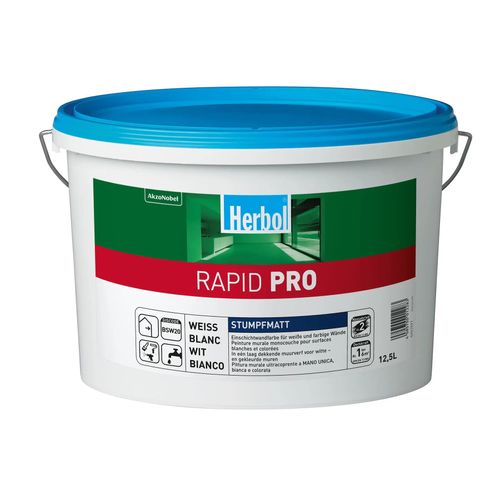 Herbol Rapid PRO Einschicht Innenfarbe weiß 12,5 L