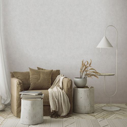 Vliestapete Uni Textiloptik Hellgrau Glitzer 10473-31 Raum