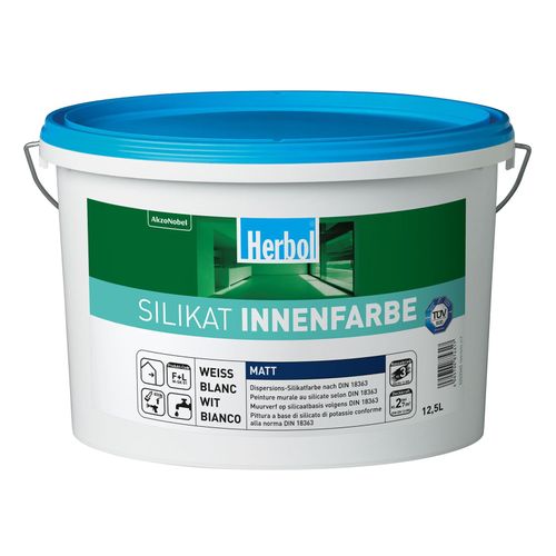 Herbol Silikat Innenfarbe 12,5 L weiß Dispersionsfarbe