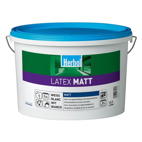 Herbol Latex Matt Latexfarbe strapazierfähig 12,5 L