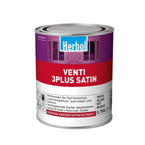 Herbol Venti 3Plus Satin 750 ml seidenglänzend weiß