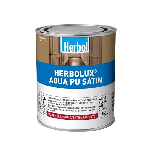 Herbol Herbolux Aqua PU Satin 750 ml weiß seidenglänzend