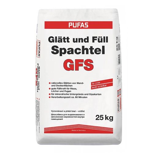 Pufas Glätt- und Füllspachtel GFS Innenspachtel 25 kg