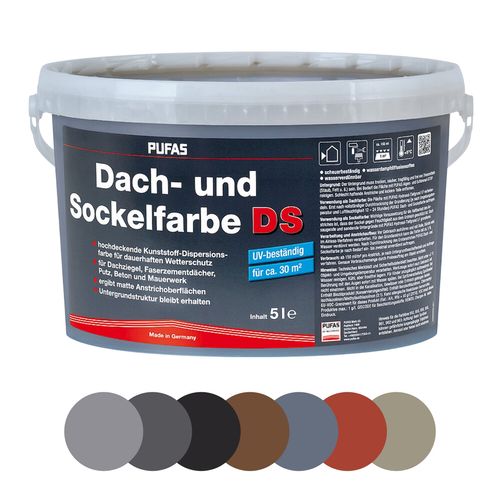 PUFAS Dach- + Sockelfarbe