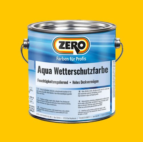 Zero Aqua Wetterschutzfarbe 2,5L echtgelb