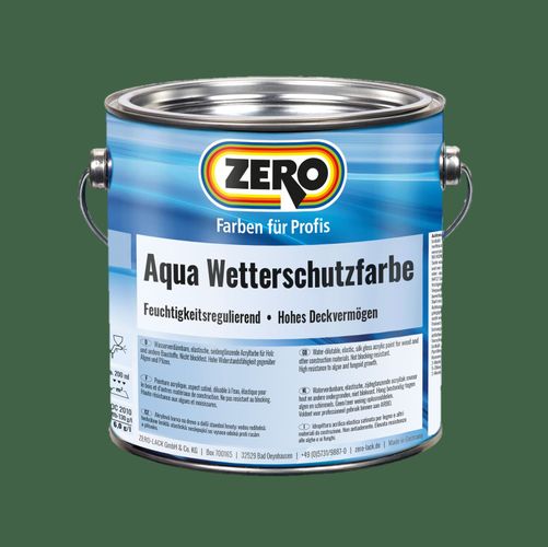 Zero Aqua Wetterschutzfarbe 2,5L oxidgrün