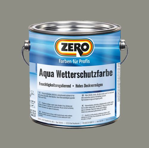 Zero Aqua Wetterschutzfarbe 2,5L hellgrau