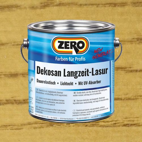 Dekosan Langzeit Lasur AF Holz Außen + Innen 750 ml eiche hell