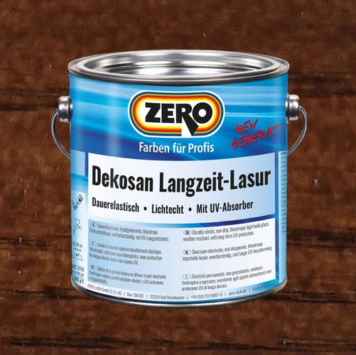 Dekosan Langzeit Lasur AF Holz Außen + Innen 750 ml nussbaum