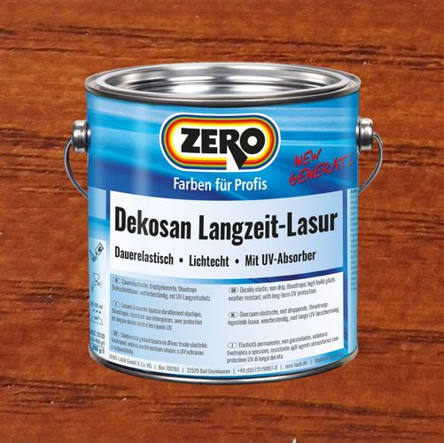 Dekosan Langzeit Lasur AF Holz Außen + Innen 750 ml mahagoni