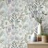 Vliestapete Blätter Floral Weiß Grün Blau 10506-24 Zimmer 5
