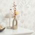 Vliestapete Blätter Floral Weiß Grau Beige 10506-31 Zimmer 5