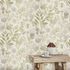 Vliestapete Blätter Floral Weiß Grün Braun 10506-35 5