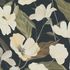 Vliestapete Floral Blumen Schwarz Creme Grün 10508-15 2