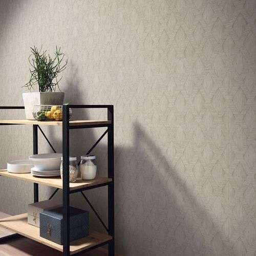 Vliestapete Grafisch Streifen Beige Braun 10509-02 Zimmer