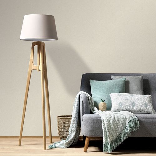 Vliestapete Textiloptik Einfarbig Beige Grau 10510-38 Zimmer