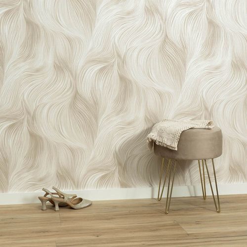 Tapete Guido Maria Kretschmer Wellen Beige Creme 10522-02 Zimmer
