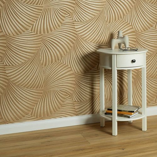 Tapete Guido Maria Kretschmer Fächer Beige Gold 10525-30 Zimmer