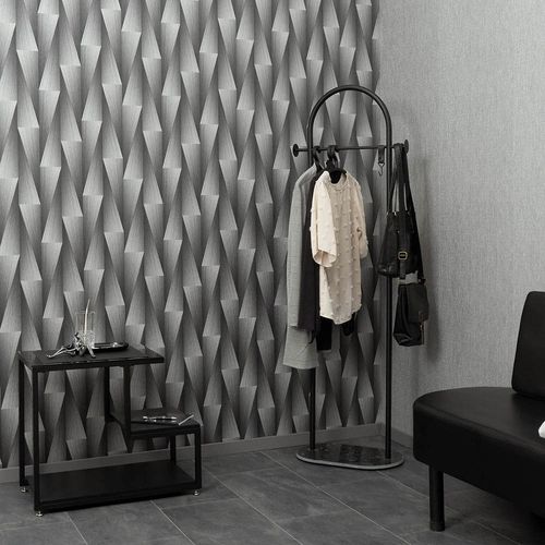Tapete Guido Maria Kretschmer 3D-Effekt Grau Silber Zimmer