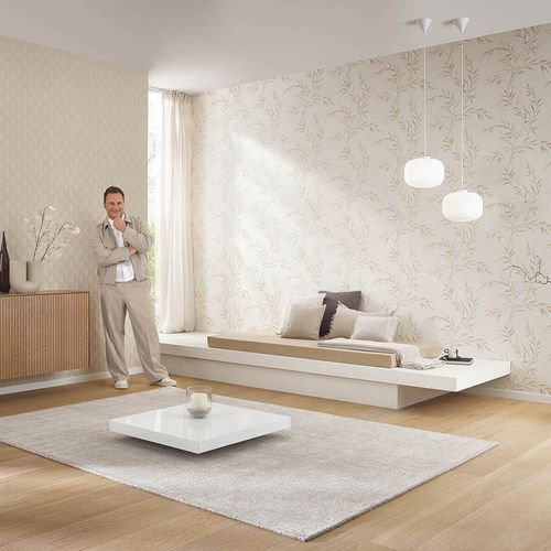 Tapete Guido Maria Kretschmer Blätter Creme Beige 10528-02 Zimmer