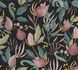 Vliestapete Floral Exotisch Schwarz Rosa Grün 79062-2 7