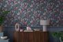 Vliestapete Floral Exotisch Blätter Blau Rot 79062-3 Raum 4