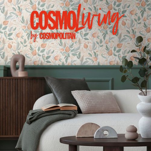 Vliestapete Floral Exotisch Creme Orange Grün 79062-4 COSMOLiving
