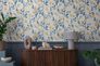 Vliestapete Floral Exotisch Weiß Blau Gelb 79062-6 Raum 4