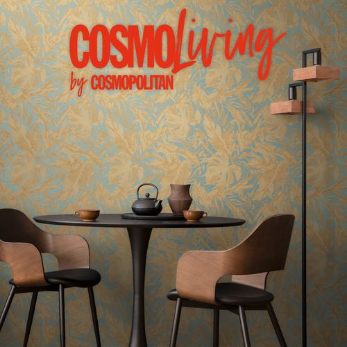 Vliestapete Dschungel Exotisch Blau Beige 79063-2 COSMOLiving