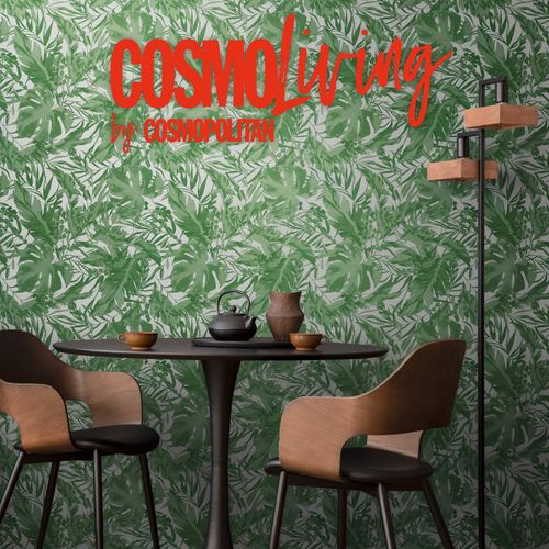 Vliestapete Dschungel Exotisch Grün Weiß 79063-4 COSMOLiving