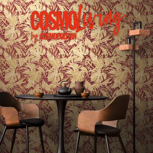 Vliestapete Dschungel Exotisch Rot Beige 79063-5 COSMOLiving
