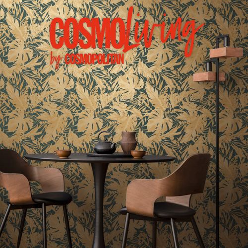 Vliestapete Dschungel Exotisch Petrol Beige 79063-6 COSMOLiving