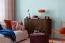Vliestapete Einfarbig Modern Blau Gold Metallic 79065-4 Wohnzimmer 6