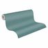 Vliestapete Einfarbig Modern Türkis Silber Metallic 79065-5 Rolle 2