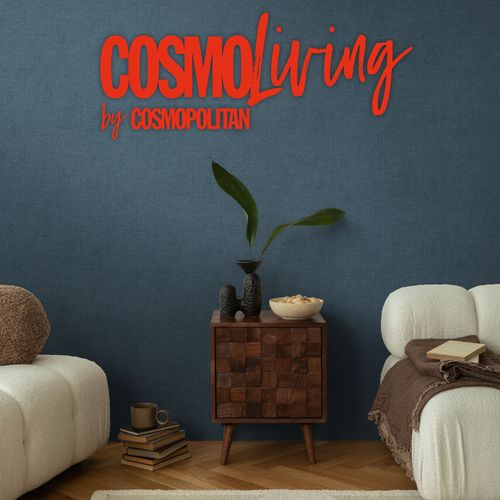 Vliestapete Einfarbig Modern Blau Kupfer Metallic 79067-4 COSMOLiving