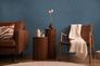 Vliestapete Einfarbig Modern Blau Kupfer Metallic 79067-4 Wohnzimmer 7