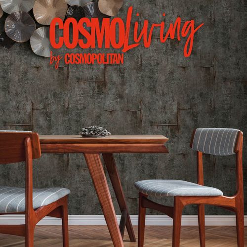Vliestapete Putzoptik Industrial Anthrazit Metallic 79085-5 COSMOLiving