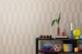 Vliestapete 3D-Effekt Grafisch Beige Metallic 79086-1 Raum 4