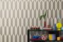 Vliestapete 3D-Effekt Grafisch Creme Silber Metallic 79086-3 Raum 4