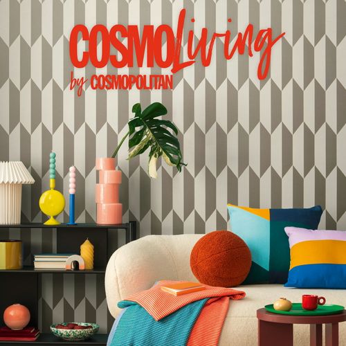 Vliestapete 3D-Effekt Grafisch Silber Gold Metallic 79086-5 COSMOLiving