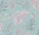 Vliestapete Tropisch Floral Blau Rosa Glanz 79108-2 7