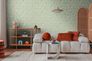 Vliestapete Tropisch Floral Creme Grün Glanz 79108-4 Wohnzimmer 6