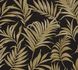 Vliestapete Tropisch Floral Schwarz Gold Metallic 79108-6 7