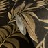 Vliestapete Tropisch Floral Schwarz Gold Metallic 79108-6 Detail 3